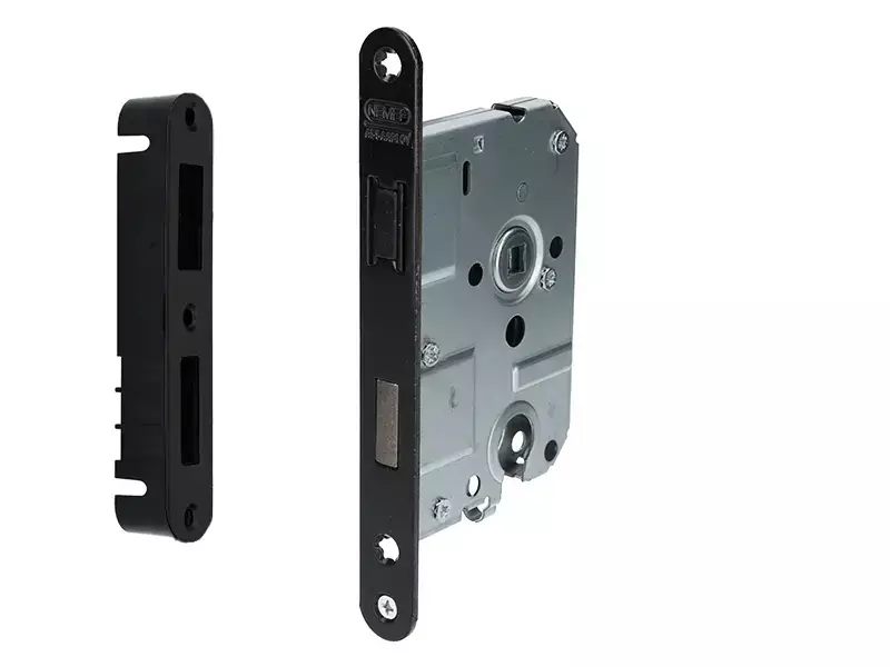 Nemef Insteek magneet dag- en nacht cilinderslot PC55mm Zwart 1255/73 Doornmaat 50mm, 1200 serie