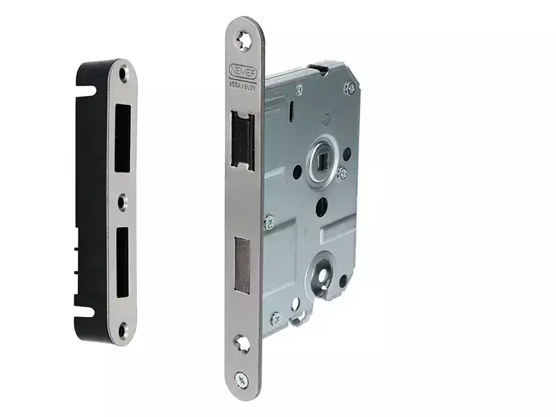 Nemef Insteek magneet dag- en nacht cilinderslot PC55mm RVS 1255/77 Doornmaat 50mm, 1200 serie