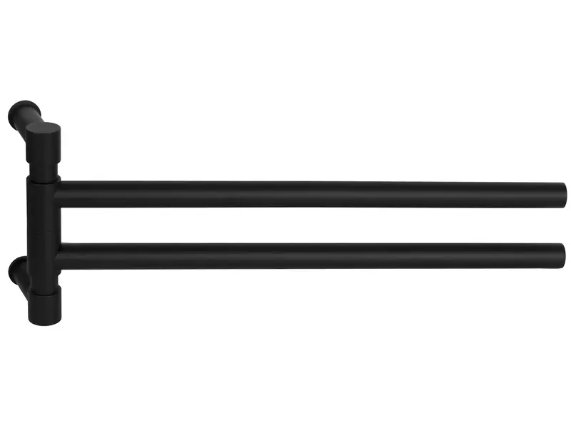 Draaibare handdoekstang Mat zwart One Piet Boon PB450 Dubbel, 450mm