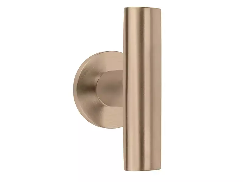 Deurknop vast op rozet PVD licht brons Inc Piet Boon PBI103V/53