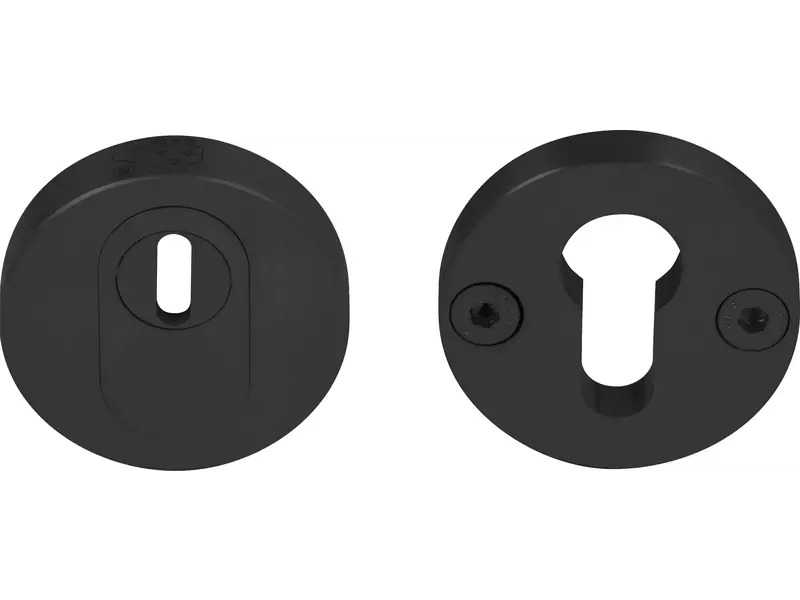 Veiligheidsrozetten set kerntrek Mat zwart PVD One Piet Boon SKG3, PBVEIL-KT