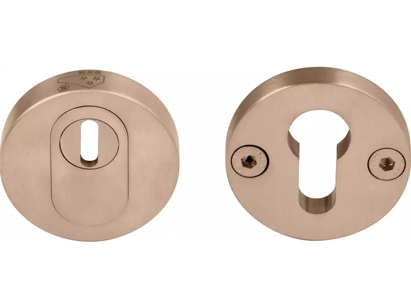 Veiligheidsrozetten set kerntrek PVD licht brons One Piet Boon SKG3, PBVEIL-KT