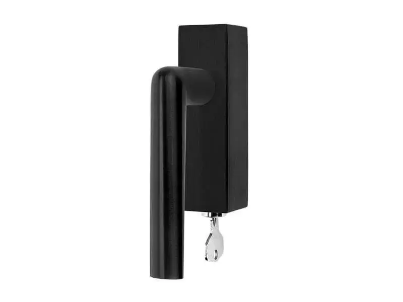 Draaikiep raamkruk Links Zwart PVD Inc Piet Boon PBI100-DKLOCK