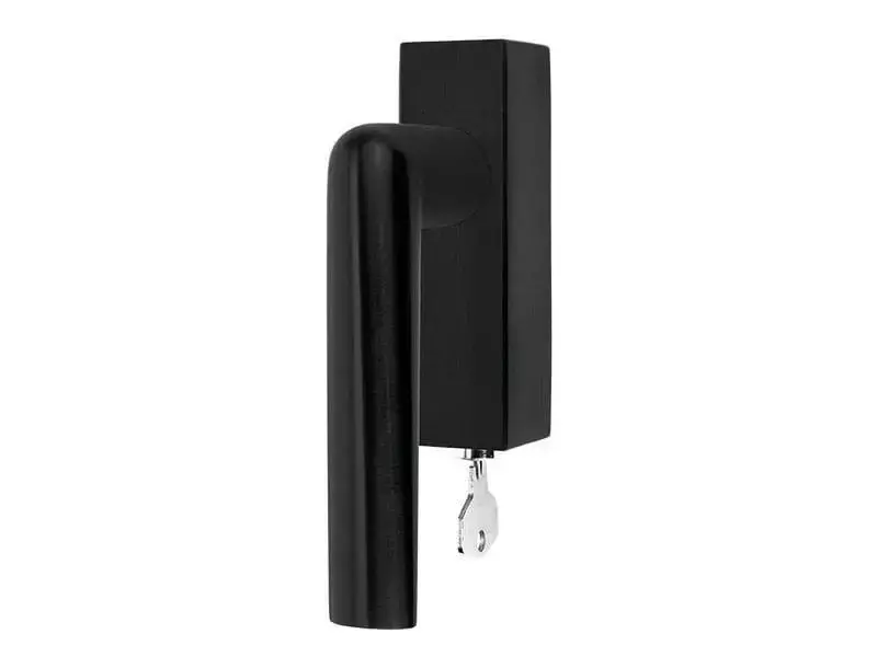 Draaikiep raamkruk Links Zwart PVD Inc Piet Boon PBI102-DKLOCK