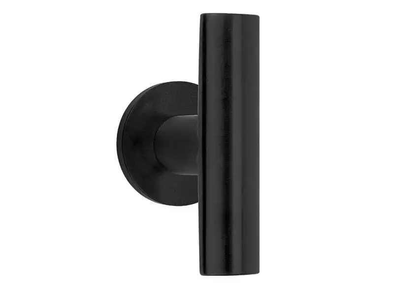 Deurknop vast op rozet Zwart PVD Inc Piet Boon PBI103V/53
