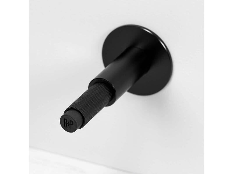 Deurstop wand Cross Zwart diamond-cut 96mm