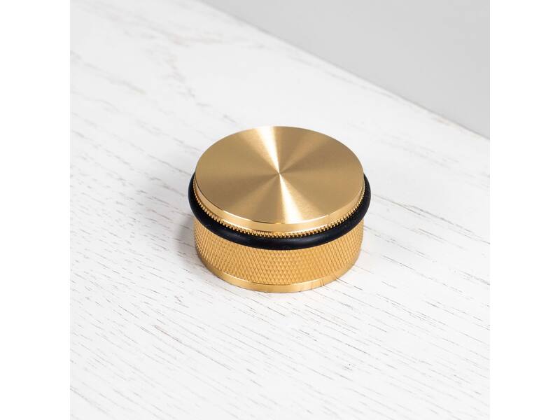Deurstop vloer Cross Messing diamond-cut 50mm