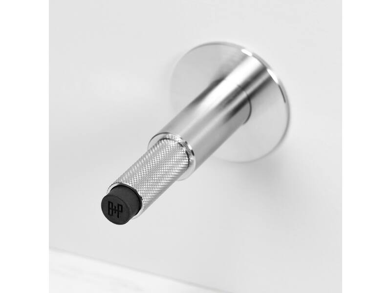 Deurstop wand Cross RVS diamond-cut 96mm
