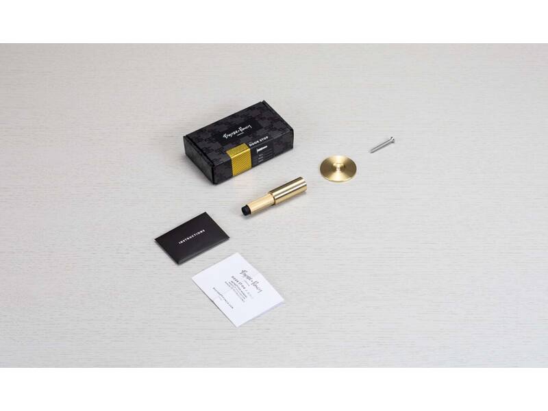 Deurstop wand Cross RVS diamond-cut 96mm