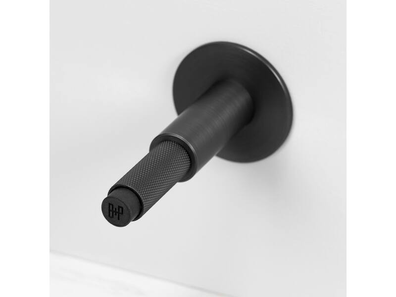 Deurstop wand Cross Brons diamond-cut 96mm