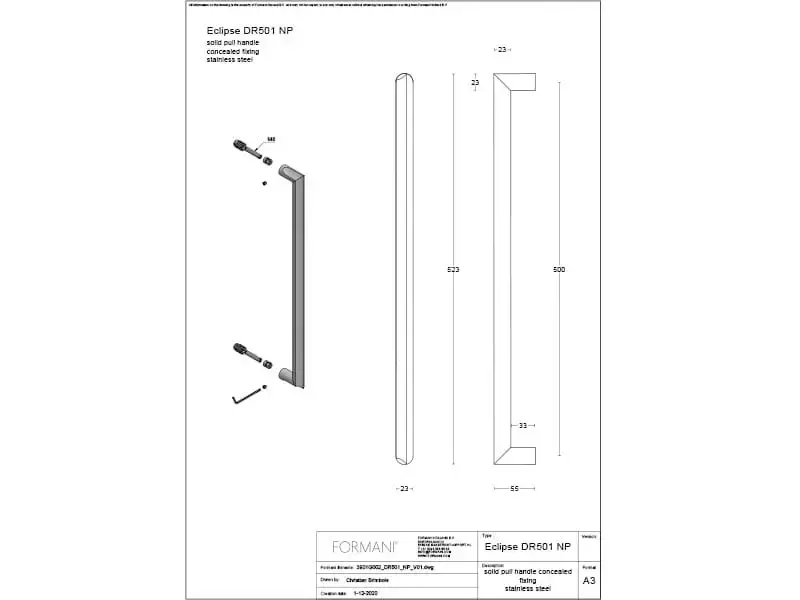 Deurgreep RVS David Rockwell Eclipse DR501NP