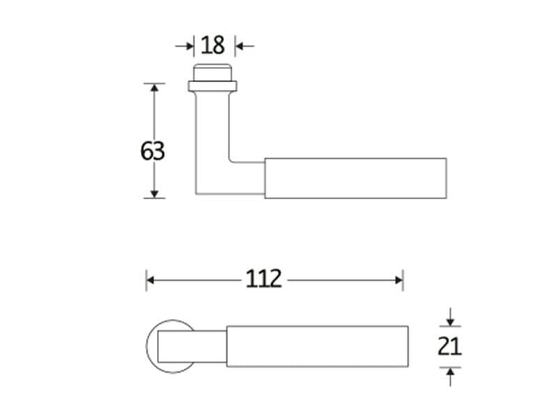 Deurkruk Mat nikkel Bauhaus