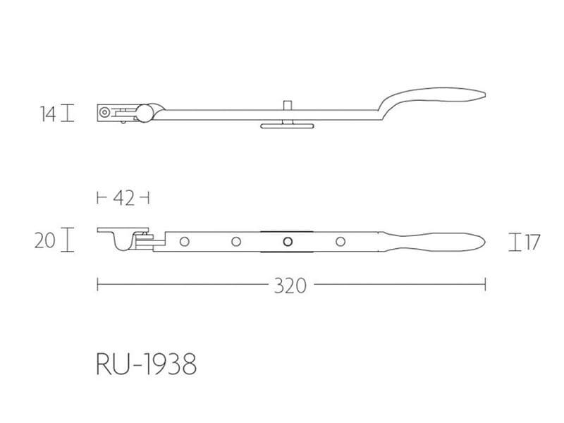 Raamuitzetter Zwart Timeless RU-1938