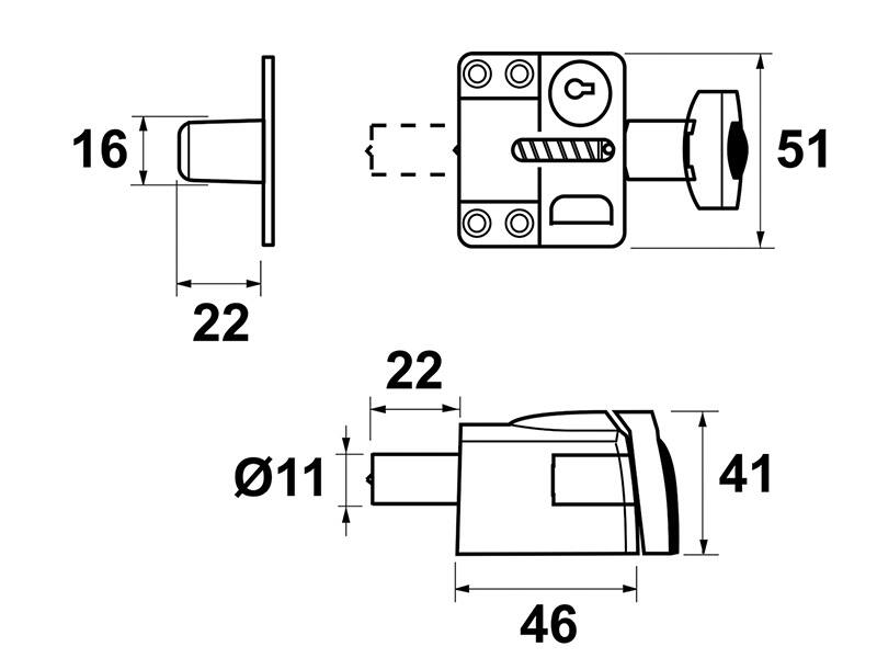 Veiligheidsoplegslot SKG1 AXA 3012-20-98 Antraciet, voor naar buitendraaiende ramen/deuren