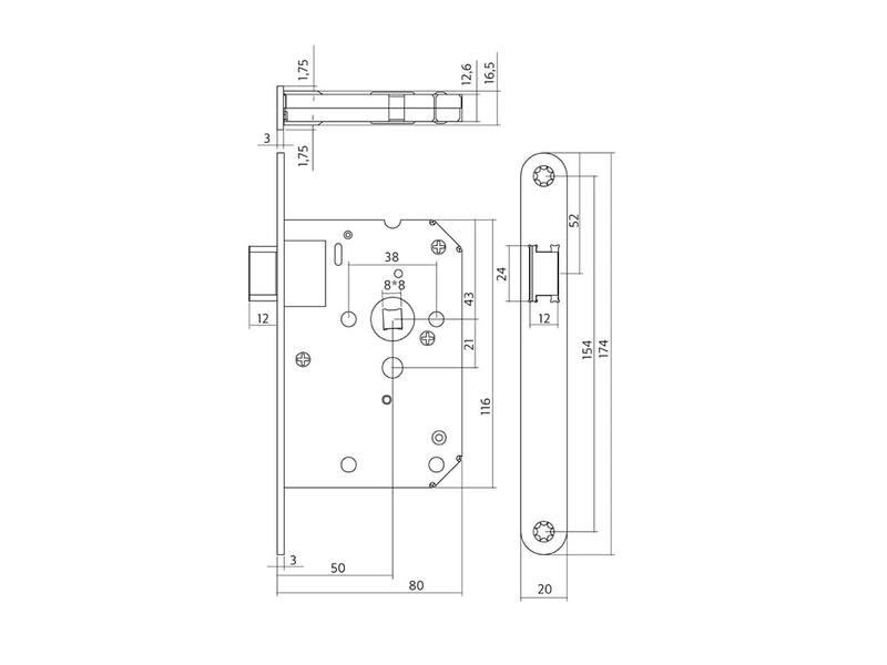 Intersteel Woningbouw loopslot zwart