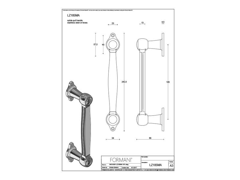 Deurgreep Messing/Marmer Formani Lazaro Rosa-Violan Bosco LZ185