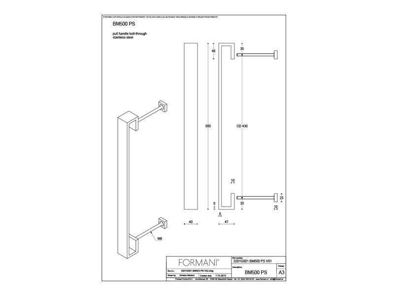 Deurgreep Zwart Formani Bob Manders Ribbon BM500PS