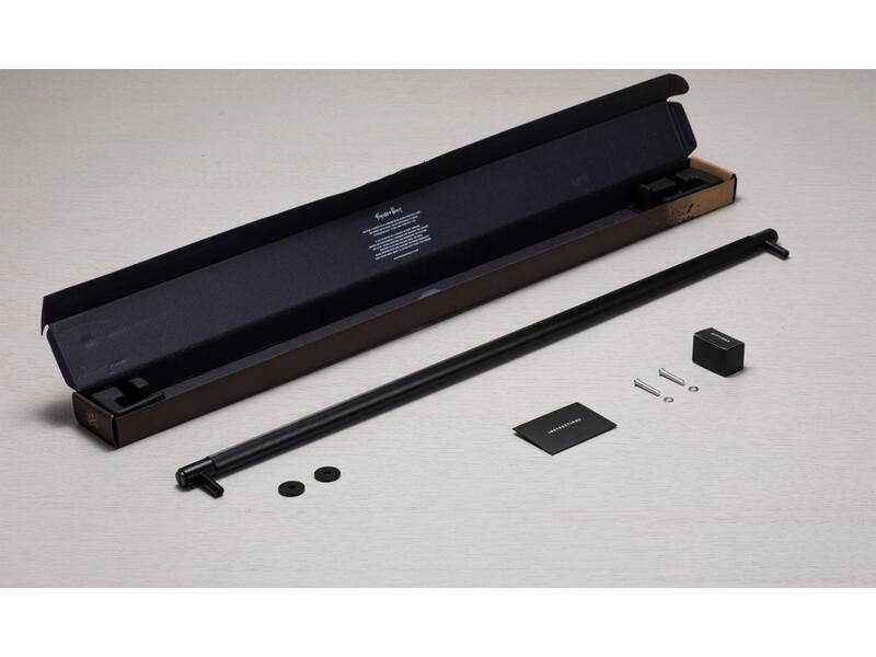 Meubelgreep Cross Zwart diamond-cut 760mm h.o.h. 725mm
