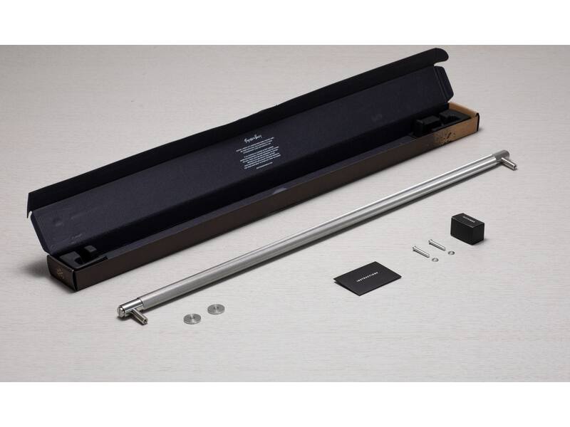 Meubelgreep Cross RVS diamond-cut 760mm h.o.h. 724mm