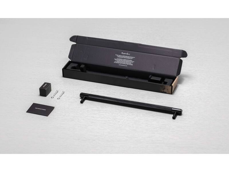 Meubelgreep Cross Zwart diamond-cut 360mm h.o.h. 325mm