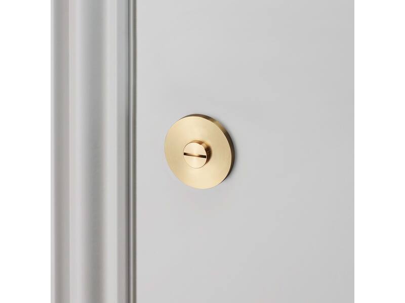 WC-sluiting Cross Messing diamond-cut rond 51mm