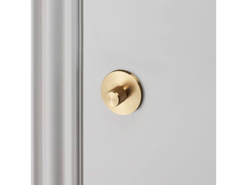 WC-sluiting Cross Messing diamond-cut rond 51mm