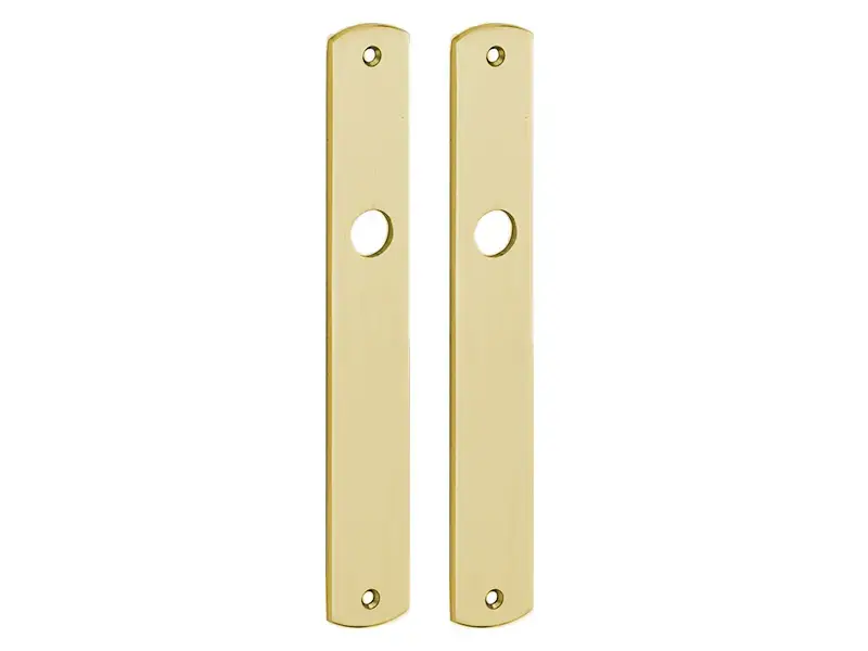 Langschild Dual Blind Messing 235x35mm met 18mm krukhals