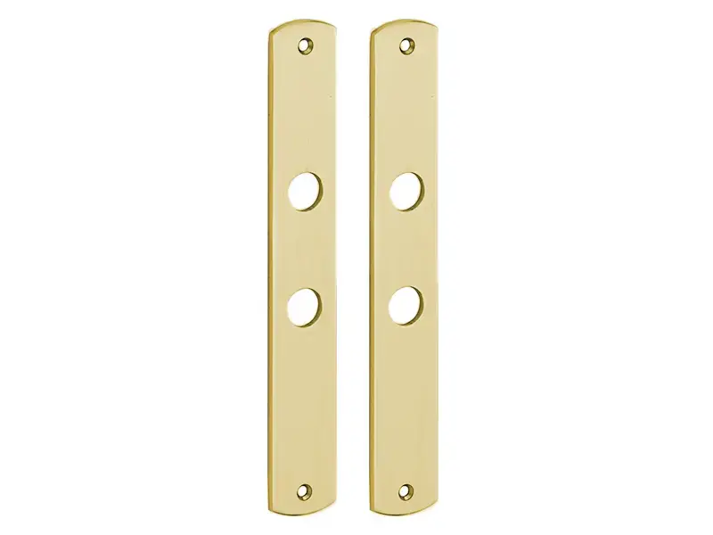 Langschild Dual WC-schild WC63 Messing 235x35mm met 18mm krukhals