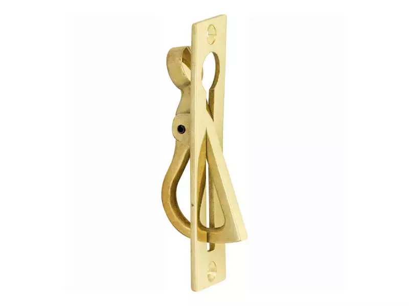 Schuifdeurtrekring kamer en suite Elegant Messing 25x108mm