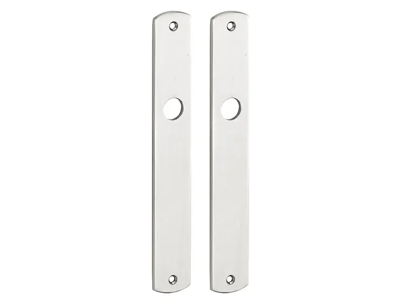 Langschild Dual Blind Nikkel 235x35mm met 18mm krukhals