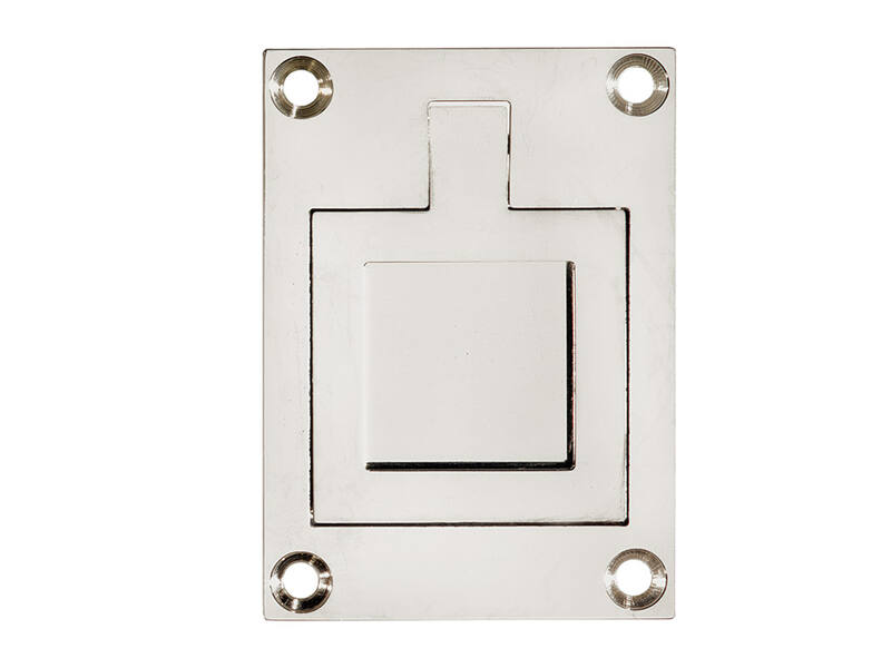 Luikring Nikkel rechthoekig 66x48mm