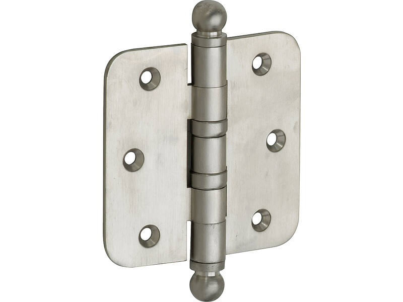 Kogellagerscharnier Mat nikkel Bolkop 76x76mm