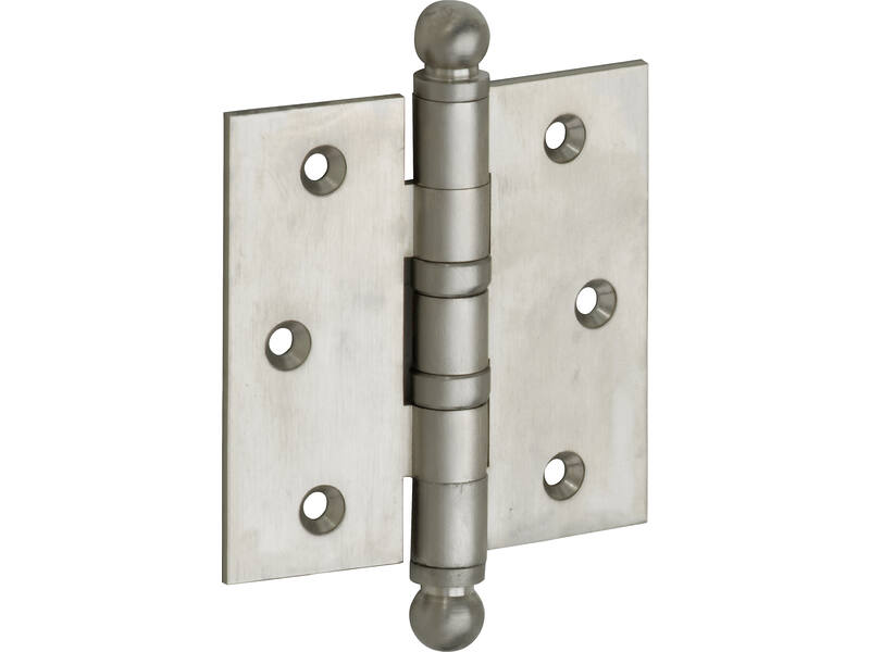 Kogellagerscharnier Mat nikkel Bolkop 76x76mm