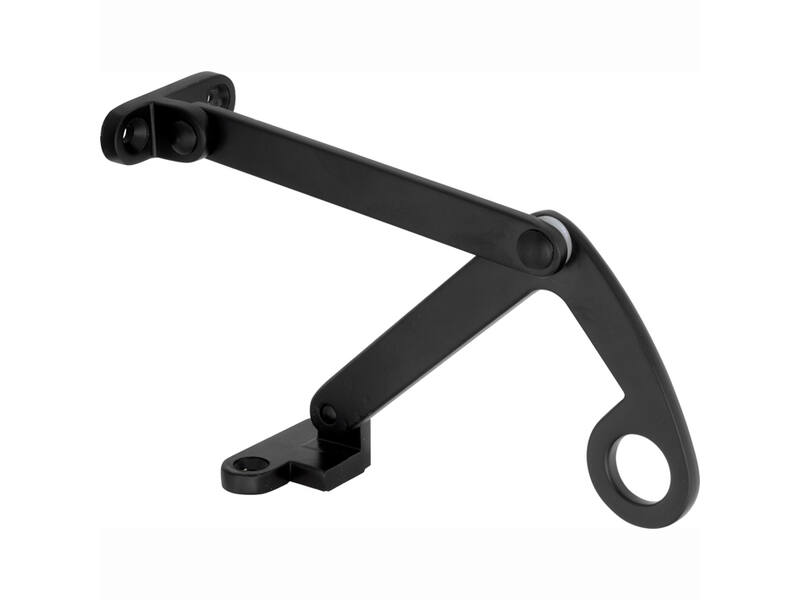 Combi raamuitzetter Zwart Elegant 125mm