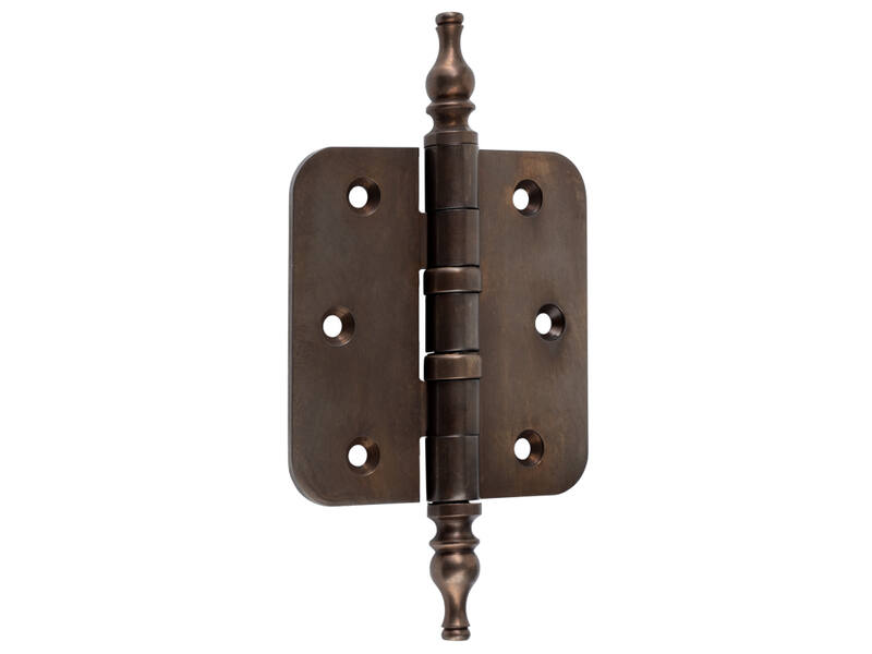 Kogellagerscharnier Brons Vaasknop 76x76mm Met ronde hoek