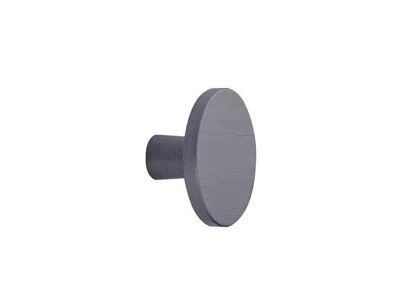 Meubelknop Antraciet geborsteld Plato rond 42mm