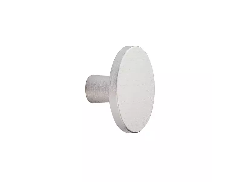 Meubelknop RVS-Look geborsteld Plato rond 42mm
