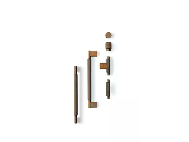 Meubelgreep antiek Brons Arpa hoh 192mm