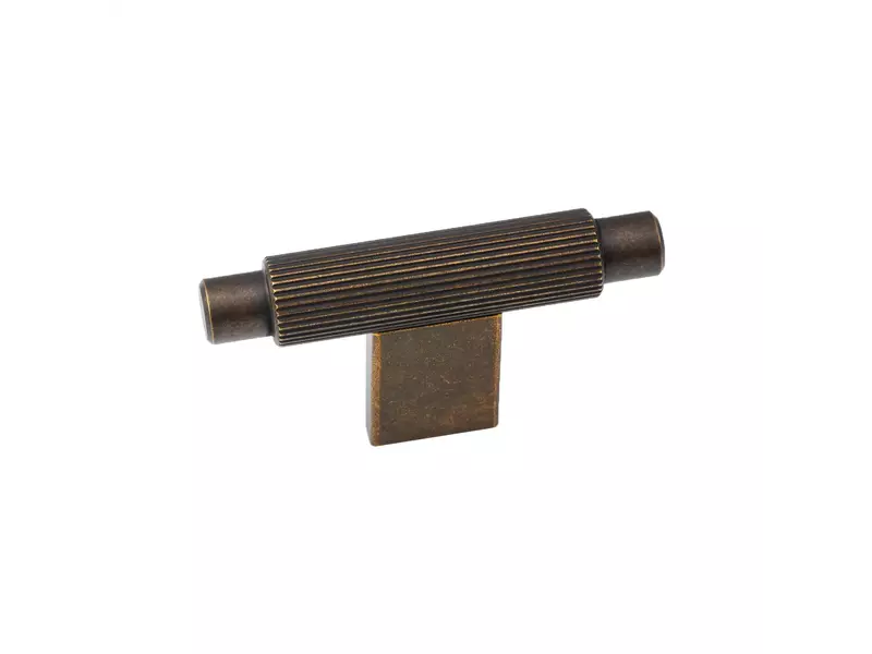 Meubelknop antiek Brons Arpa T-model 70mm