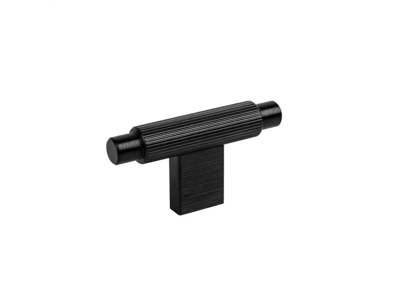 Meubelknop Zwart Arpa T-model 70mm