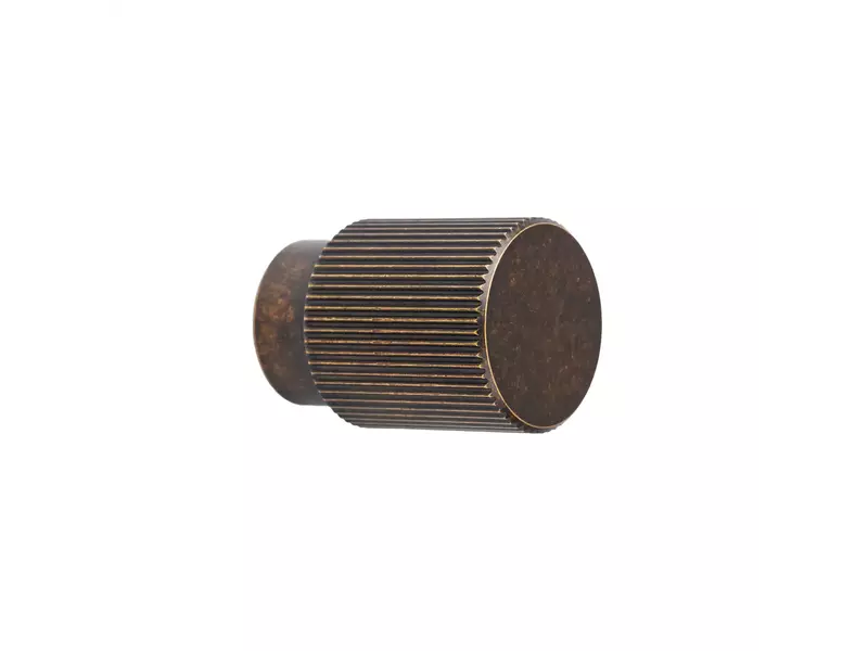 Meubelknop antiek Brons Arpa rond 22mm