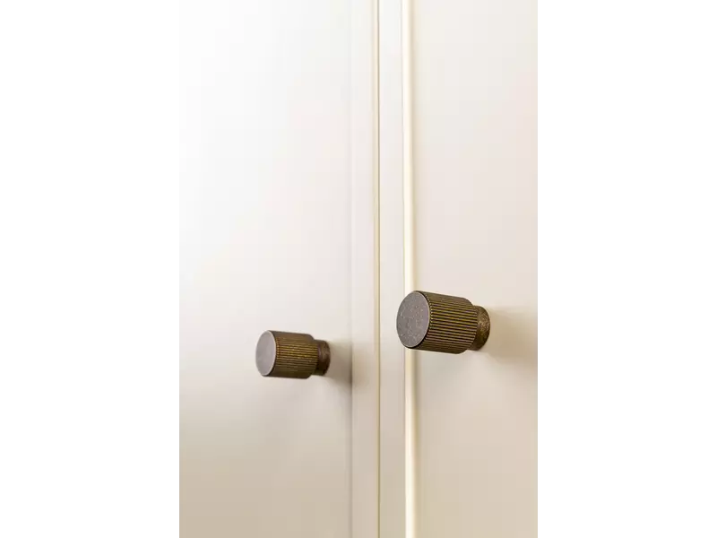 Meubelknop antiek Brons Arpa rond 22mm