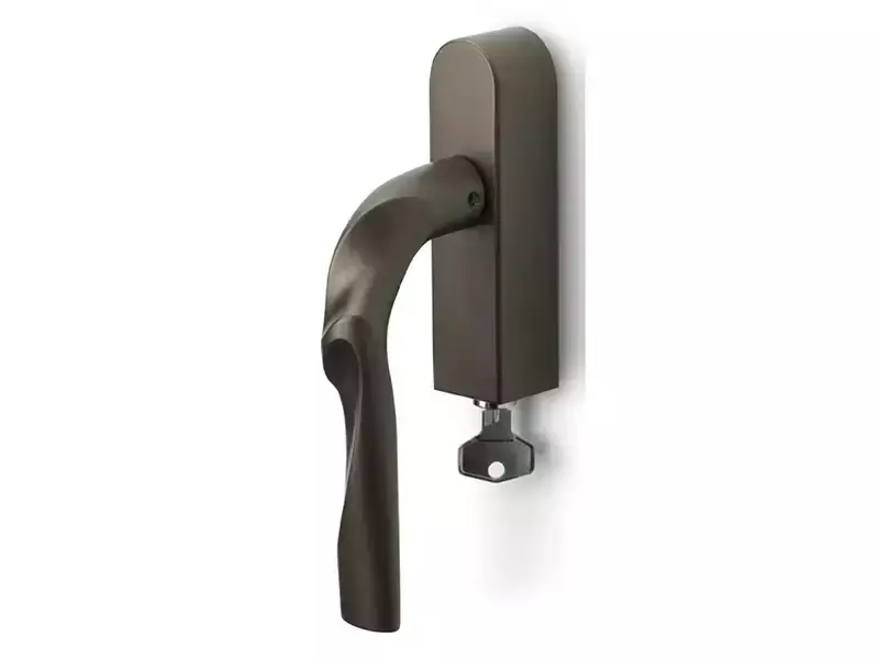 Draaikiep raamkruk Links Brons Zaha Hadid Eleez ZH100-DKLOCK-O Afsluitbaar