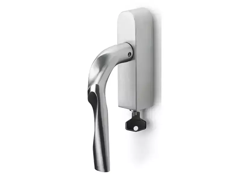 Draaikiep raamkruk Links Mat RVS Zaha Hadid Eleez ZH100-DKLOCK-O afsluitbaar