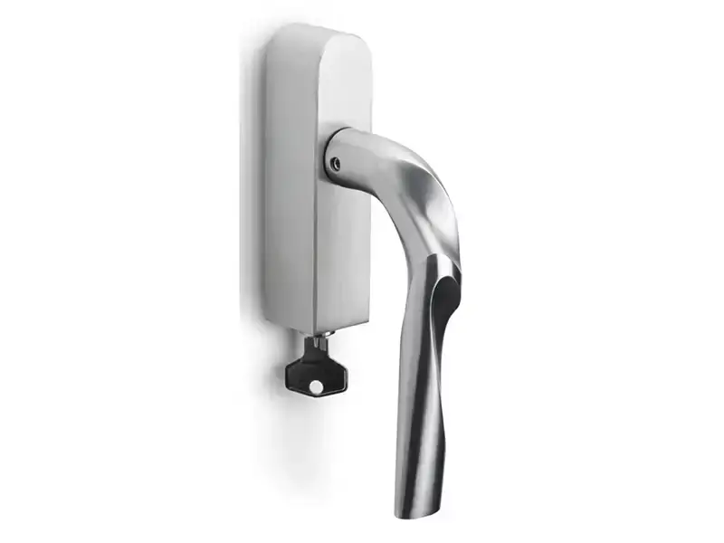 Draaikiep raamkruk Rechts Mat RVS Zaha Hadid Eleez ZH100-DKLOCK-O afsluitbaar