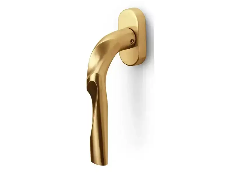 Draaikiep raamkruk Links Mat goud PVD Zaha Hadid Eleez ZH100-DK-O