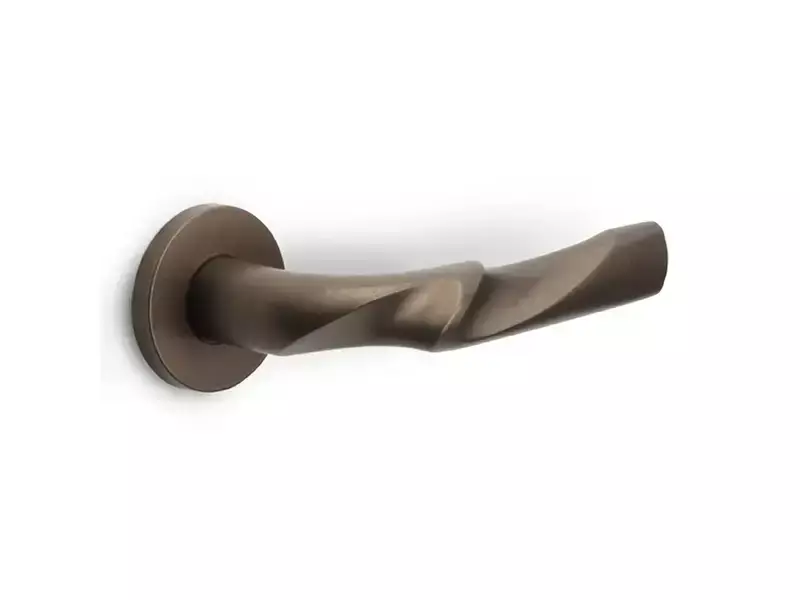 Deurkruk Brons Zaha Hadid Eleez ZH100-G geveerd op rozet