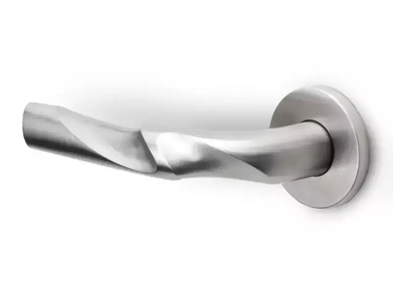 Gatdeel Links Mat RVS Zaha Hadid Eleez ZH100-G geveerd op rozet