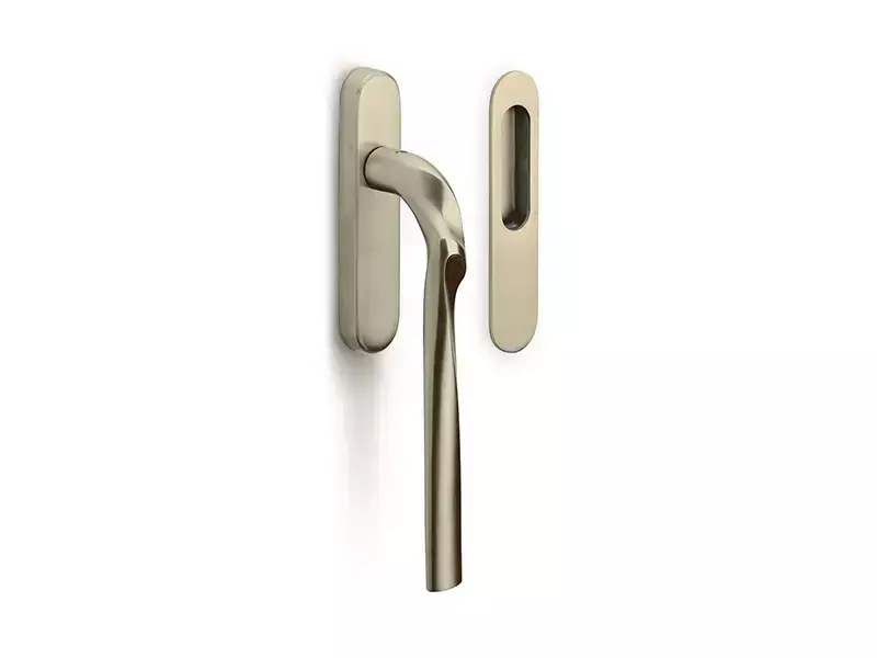 Hefschuifdeurbeslag Champagne PVD Zaha Hadid Eleez ZH230 Blind