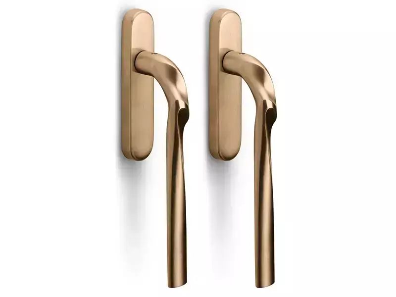 Hefschuifdeurbeslag Licht brons PVD Zaha Hadid Eleez ZH230PA Blind